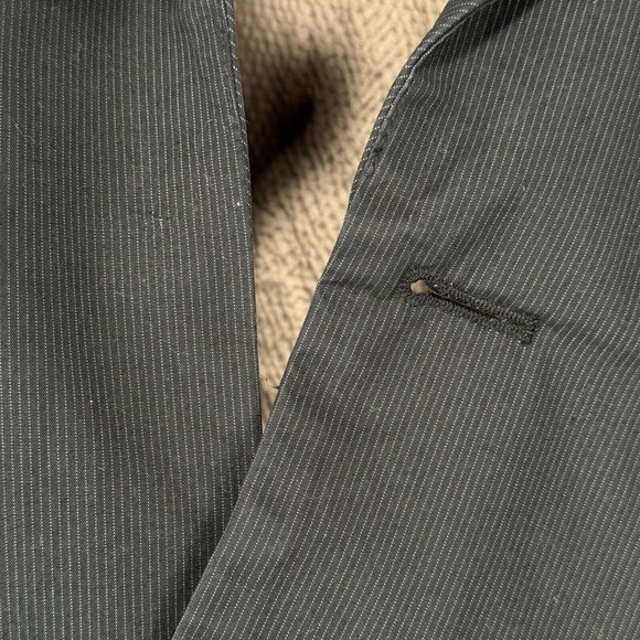 Saint Paul Blazer Sport Coat Men‎ XL Black Cotton Blend 2 Button Jacket Casual - Picture 3 of 12